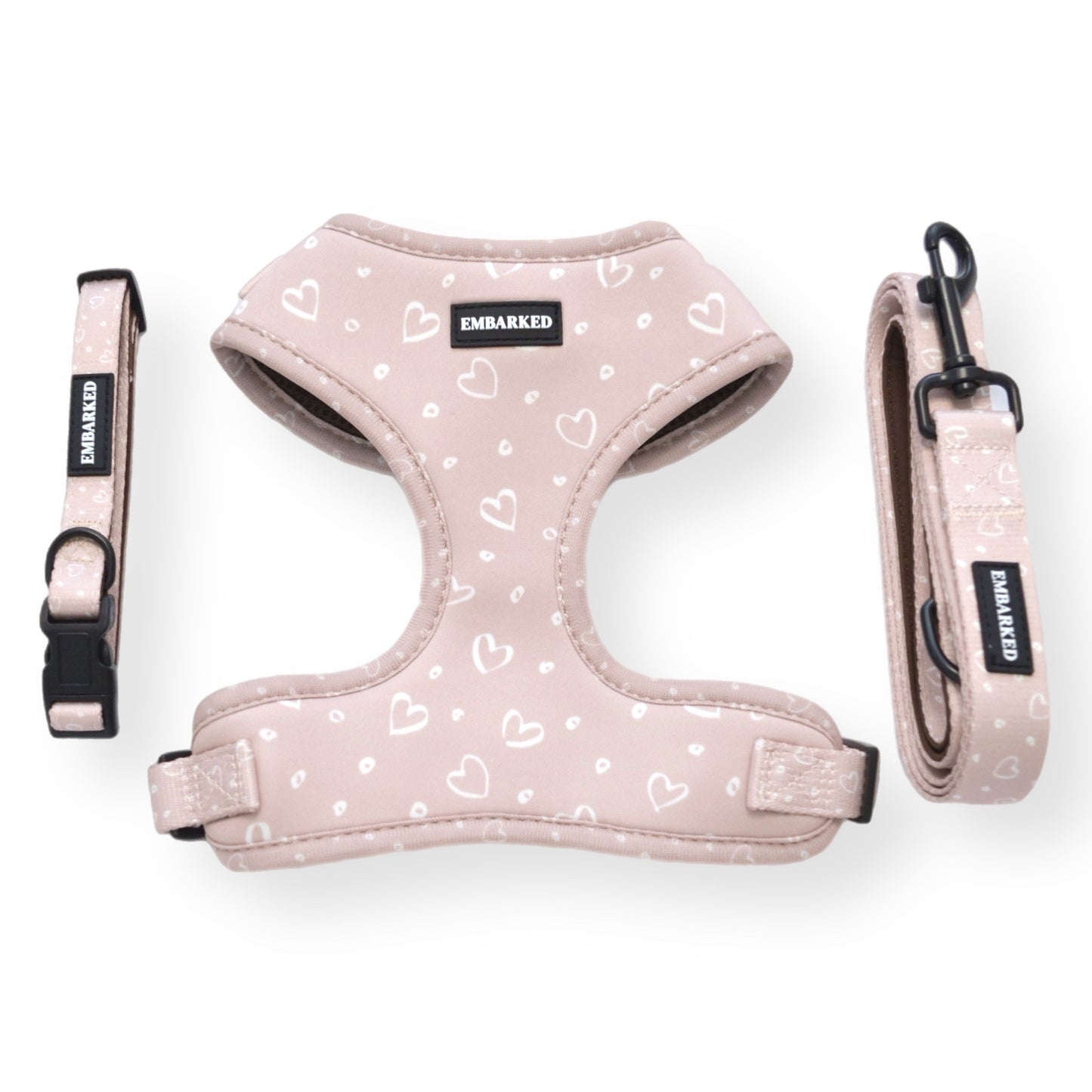 Adjustable Dog Harness - Love You Mocha