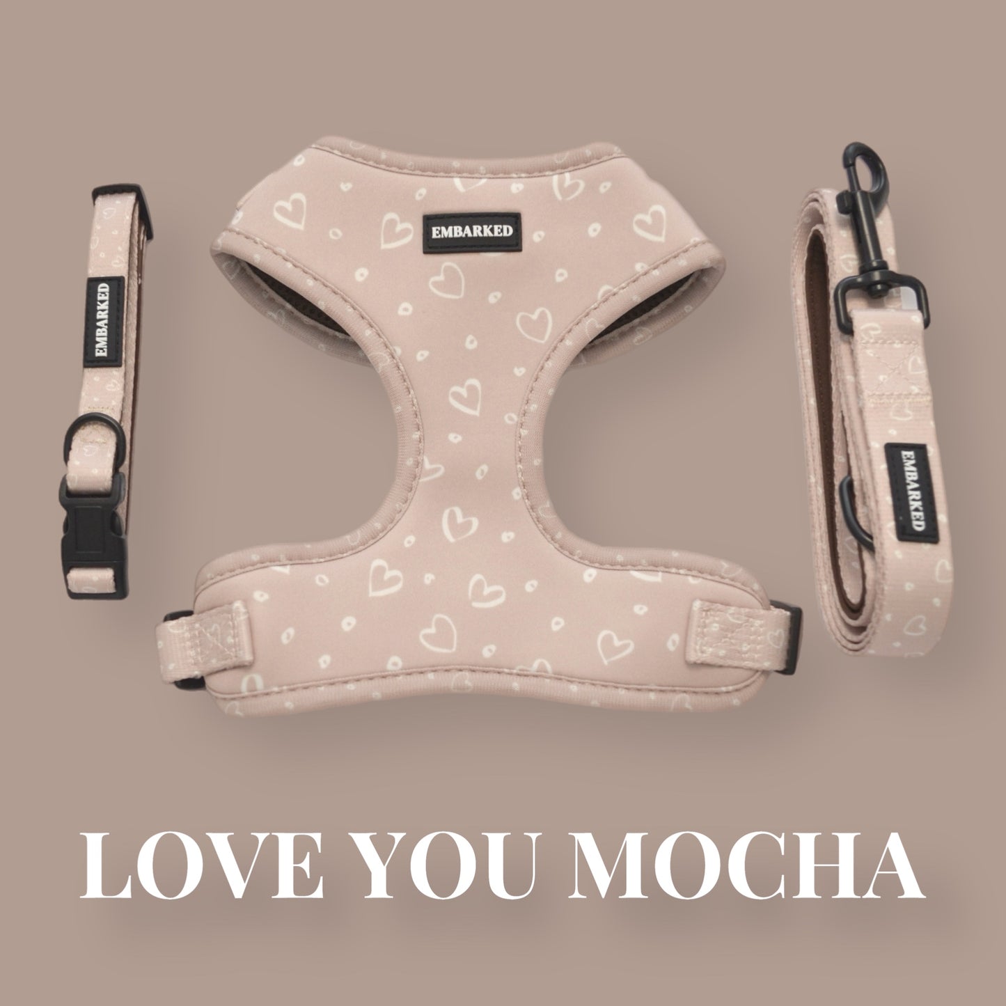 Dog Walking Set - Love You Mocha